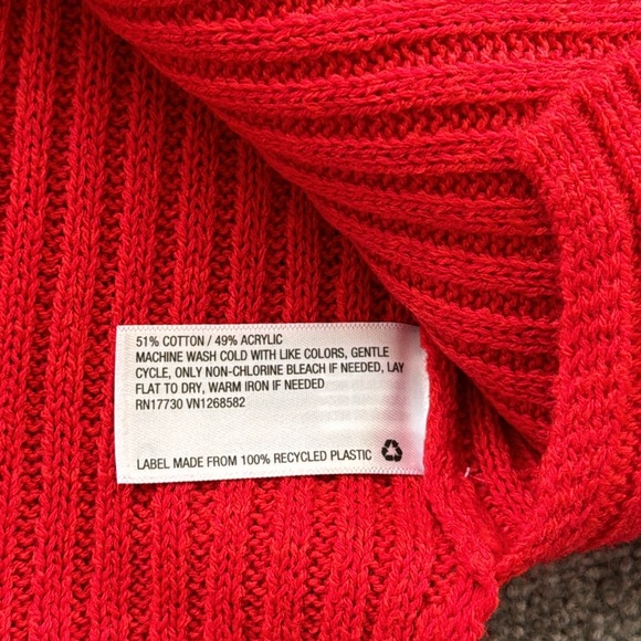 V-Neck Rib Knit Sweater - Picture 6 of 8